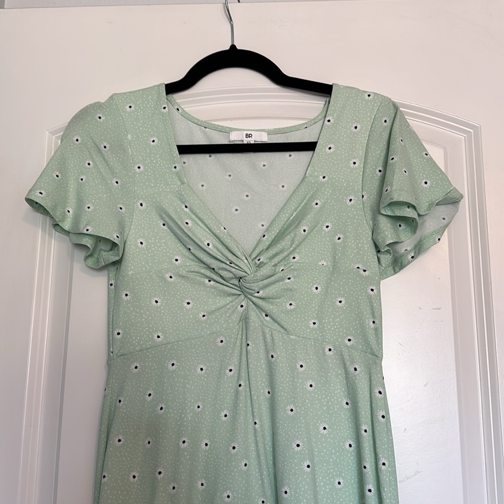 Bp Women’s Green Daisy Dress - XS - Picture 3 of 6